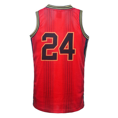 2024 Canterbury Rugby Mens Ecotek Basketball Singlet - Red