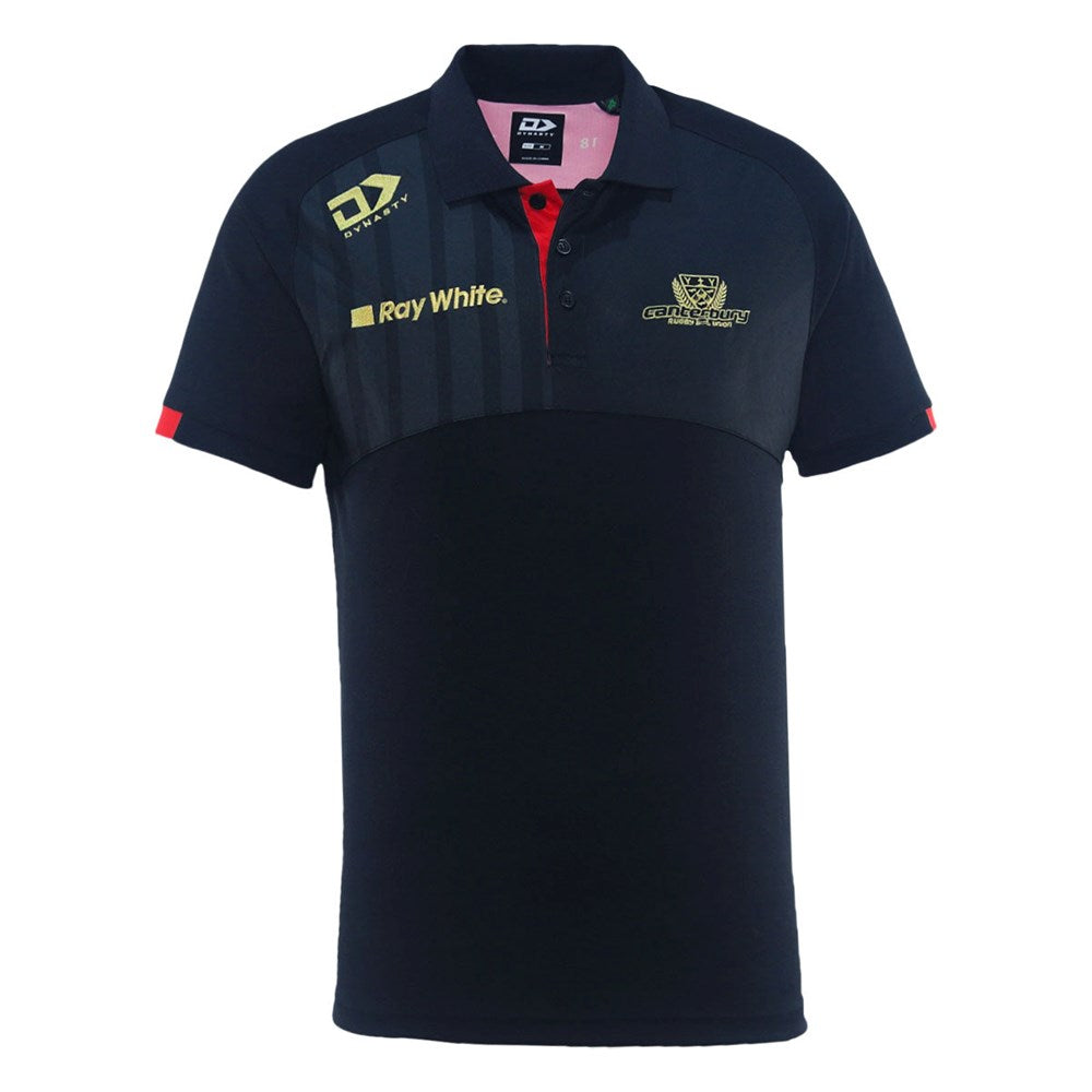 2025 Canterbury Rugby Mens Media Polo - Black